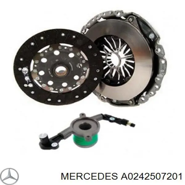 Zestaw sprzęgła (3 części) Mercedes A0242507201 cena, od 296,25 USD