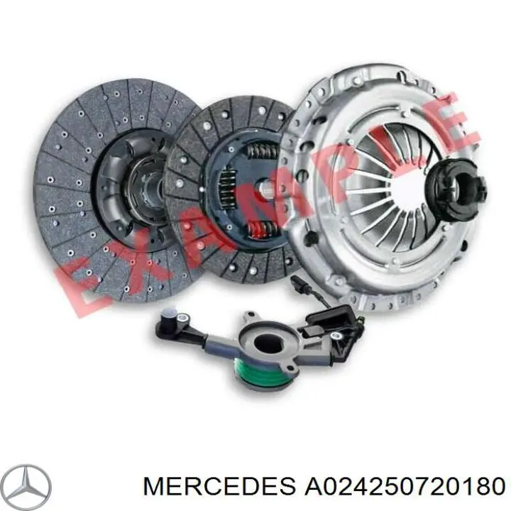 A024250720180 Mercedes Zestaw sprzęgła (3 części)