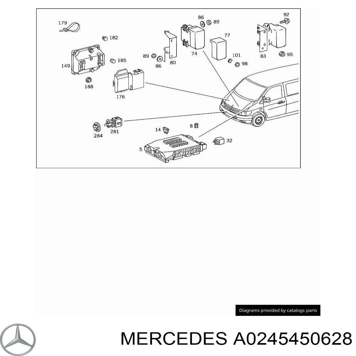 Wtyczka korekcyjna ECU silnika Mercedes A0245450628 cena, od 60,30 USD
