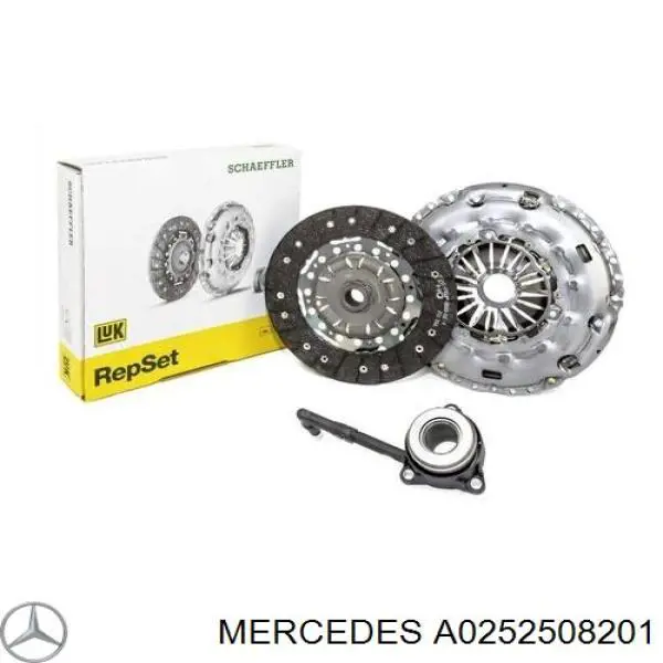 A0252508201 Mercedes Zestaw sprzęgła (3 części)