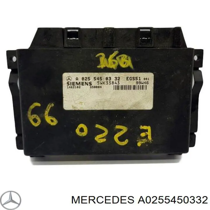 A0255450332 Mercedes sterownik automatycznej skrzyni biegów elektroniczny