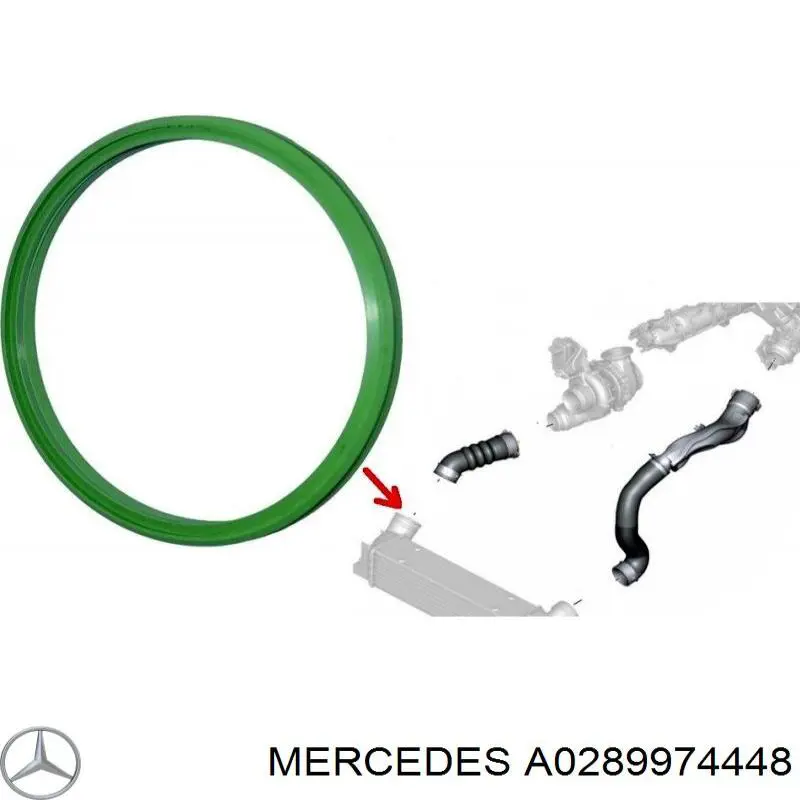 Uszczelka (podkładka) rurki intercoolera Mercedes A0289974448 cena, od 8,55 USD