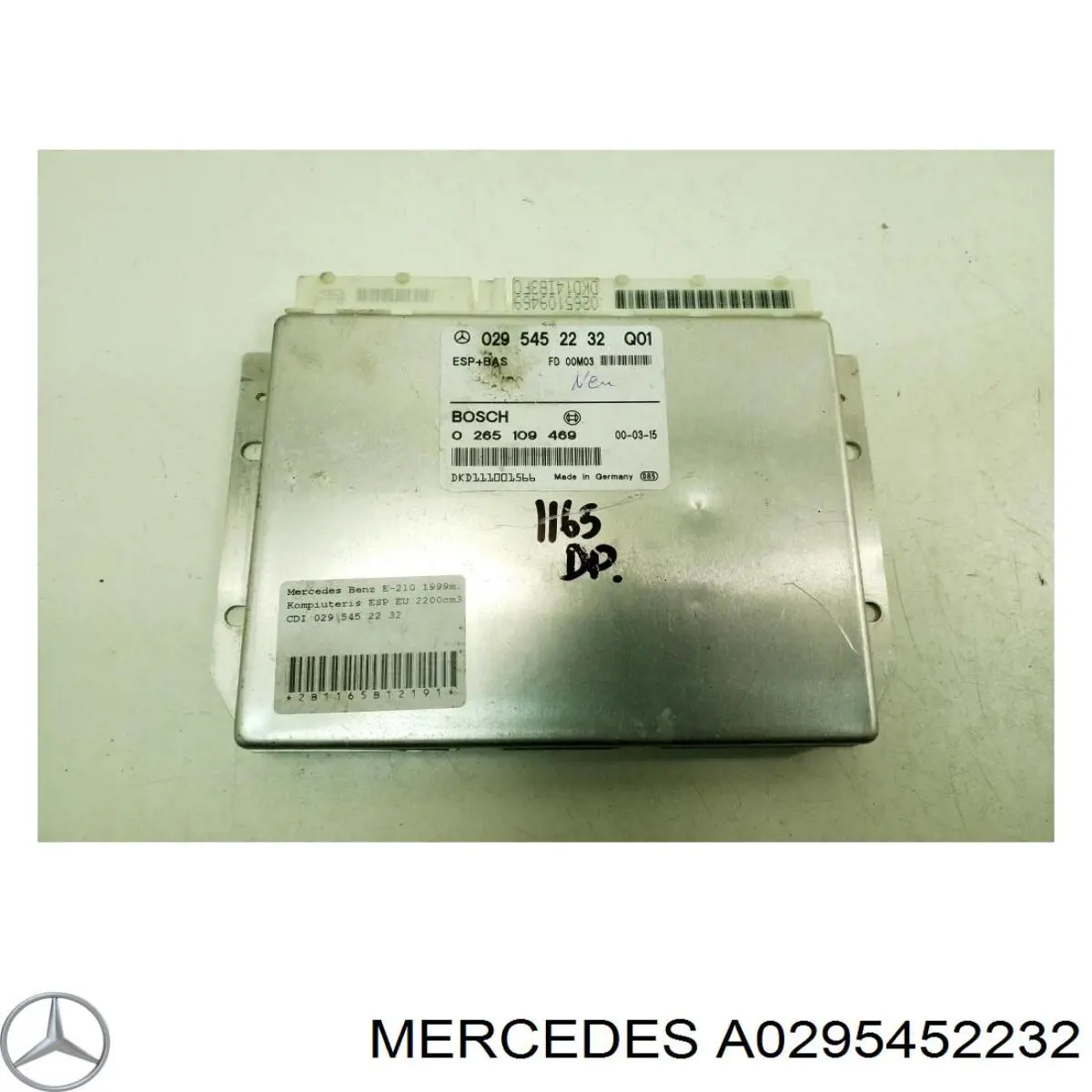 A0295452232 Mercedes sterownik esp