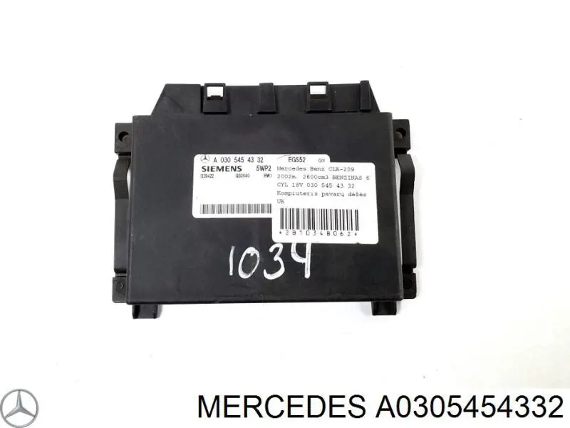 Do koszyka 0305453032 Mercedes Sterownik automatycznej skrzyni biegów elektroniczny