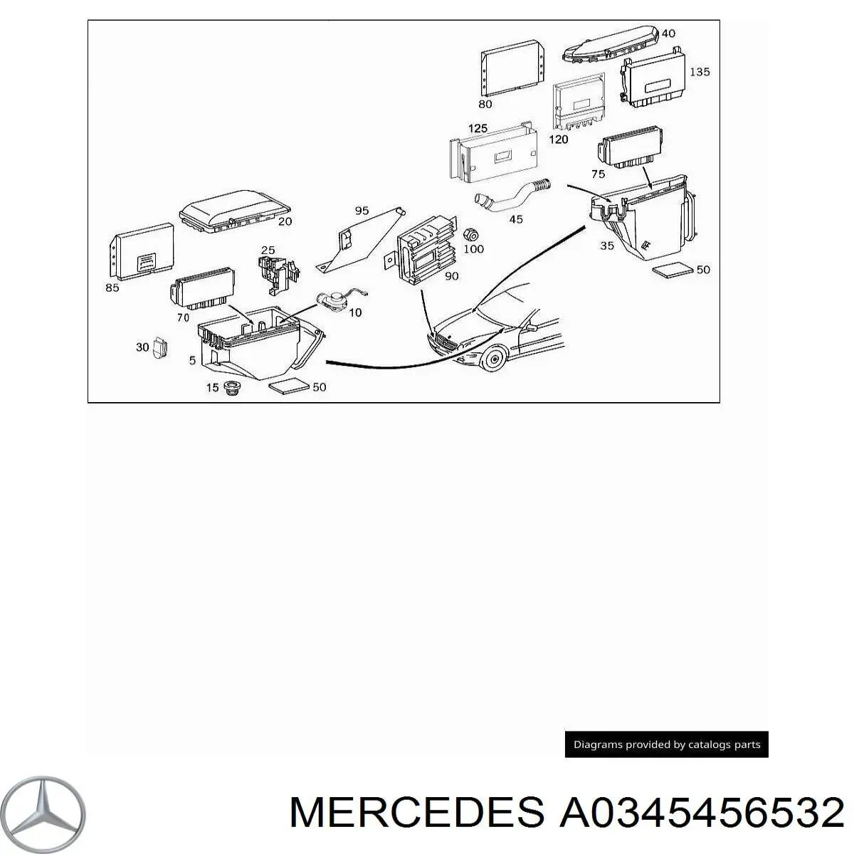 A0345456532 Mercedes Moduł SAM