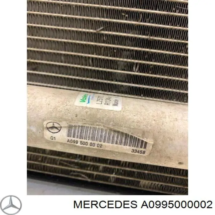 Chłodnica klimatyzacji Mercedes A0995000002 cena, od 188,56 USD