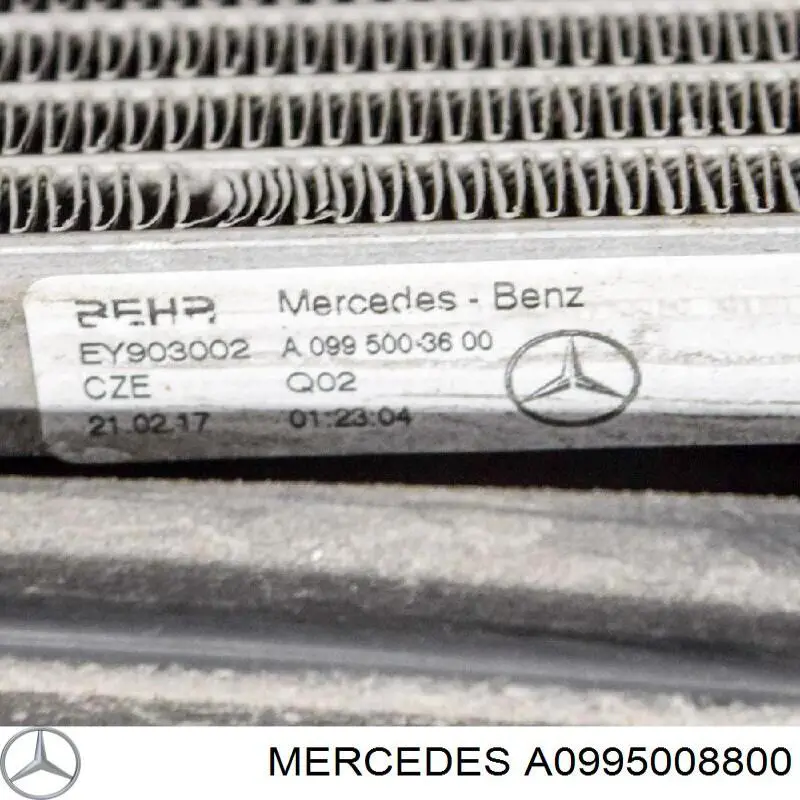 Chłodnica silnika Mercedes A0995008800 cena, od 173,27 USD