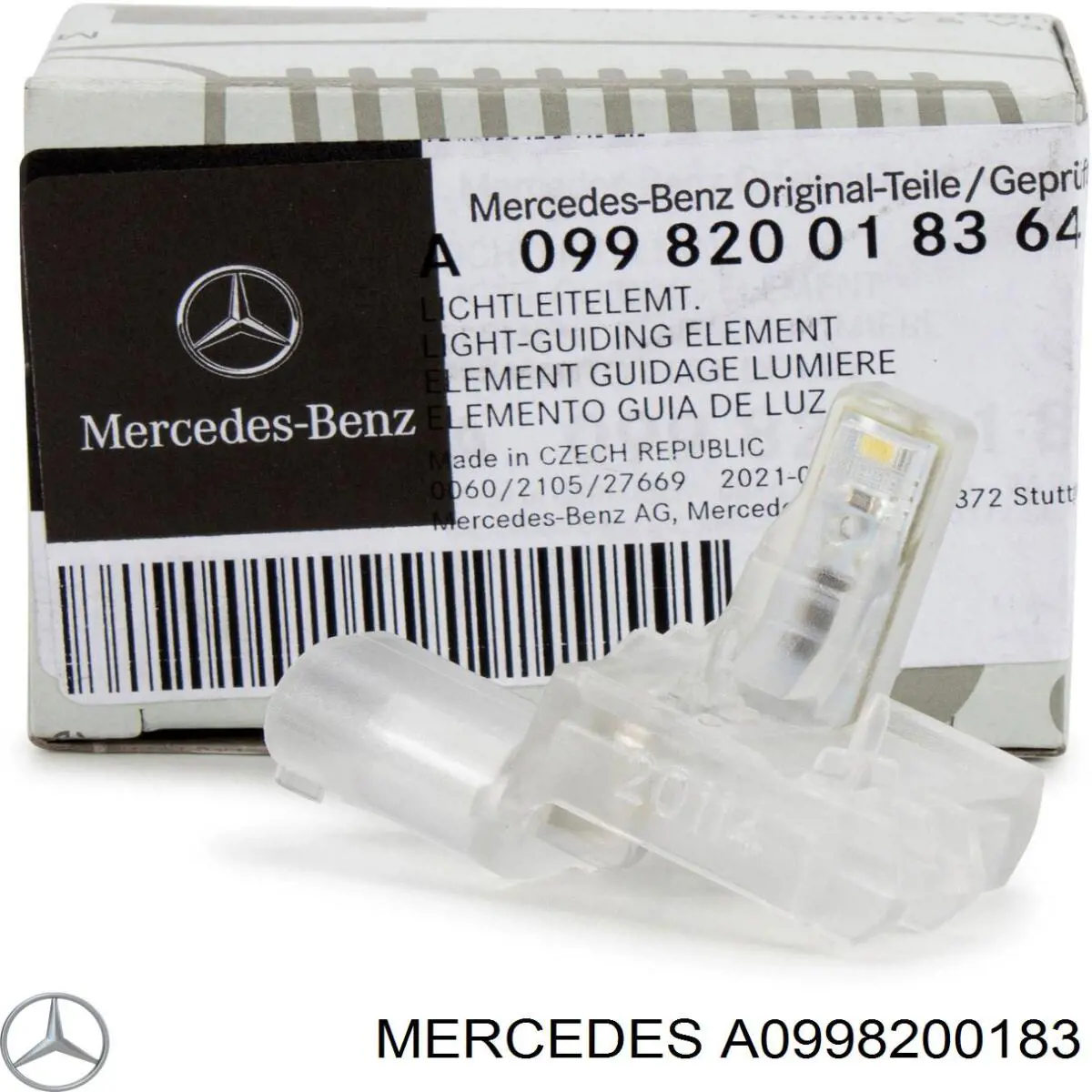 A0998200183 Mercedes Lampa oświetlenia klamki drzwi przednich