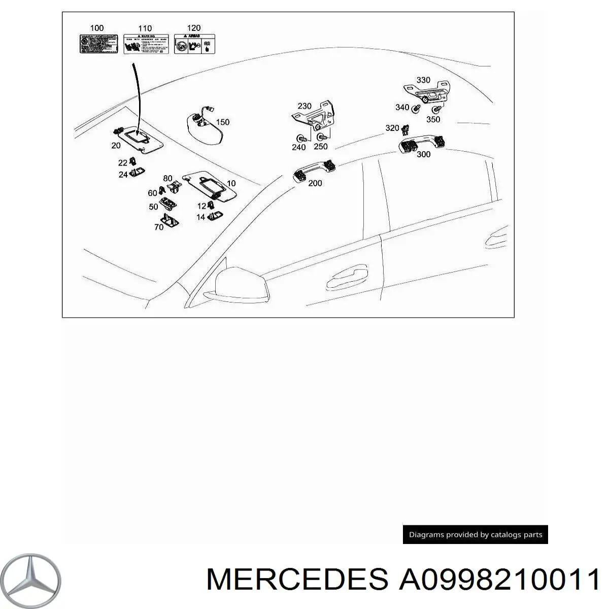  Mercedes A0998210011 cena, od 52,85 USD