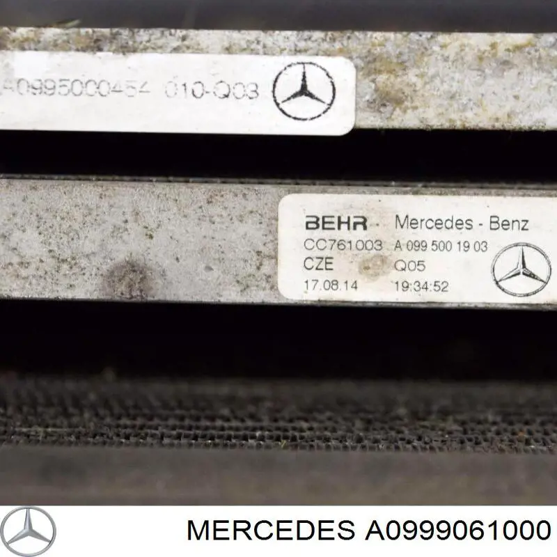 A0999061000 Mercedes dyfuzor chłodnicy, w komplecie z silnikiem i wirnikiem