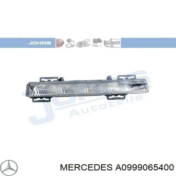 Do koszyka A0999065400 Mercedes Reflektor do jazdy dziennej prawy
