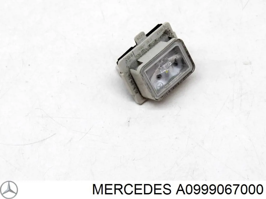 A0999067000 Mercedes Lampa oświetlenia tylnej tablicy rejestracyjnej