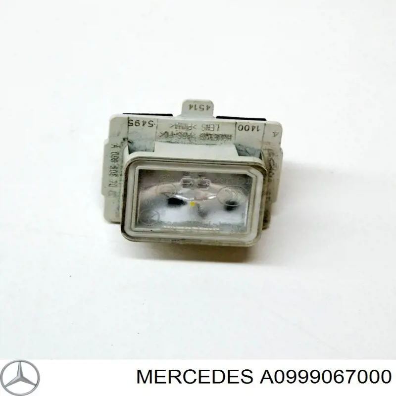Do koszyka A0999067000 Mercedes Lampa oświetlenia tylnej tablicy rejestracyjnej