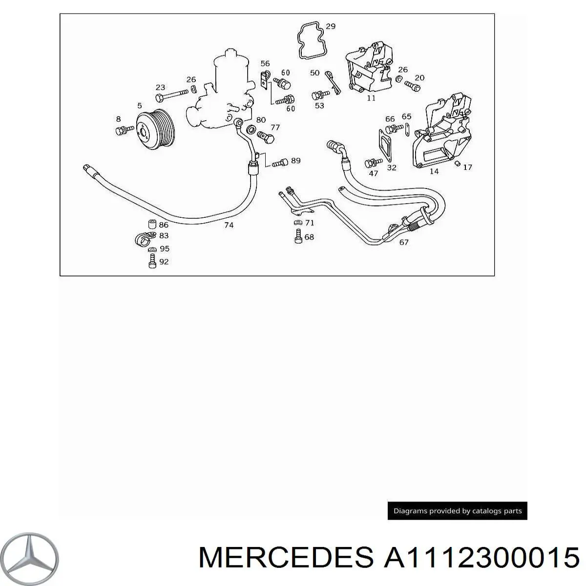 Koło pasowe pompy wspomagania hydraulicznego do Mercedes CLK (C208)