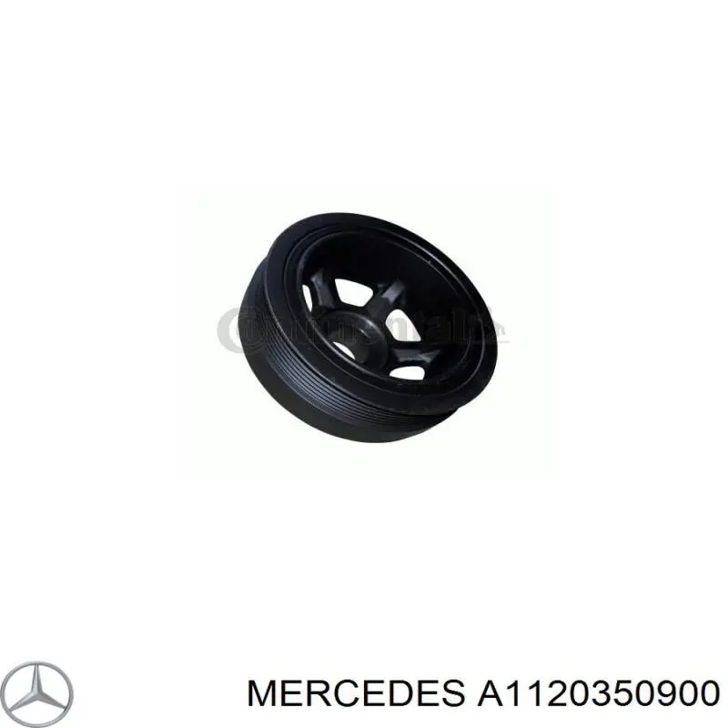 Koło pasowe wału korbowego Mercedes A1120350900 cena, od 87,72 USD