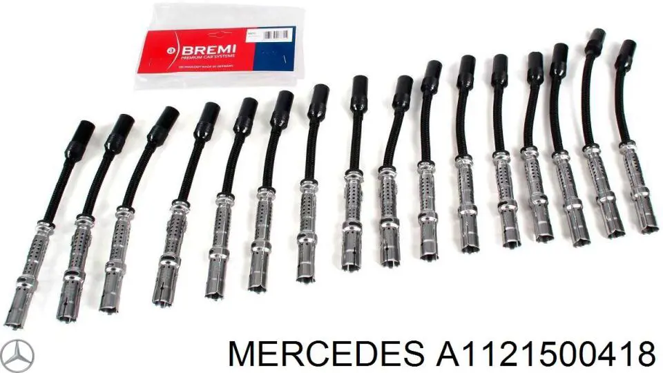 Zestaw przewodów wysokiego napięcia Mercedes A1121500418 cena, od 44,09 USD