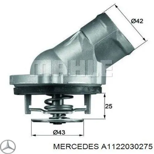 Termostat Mercedes A1122030275 cena, od 27,29 USD
