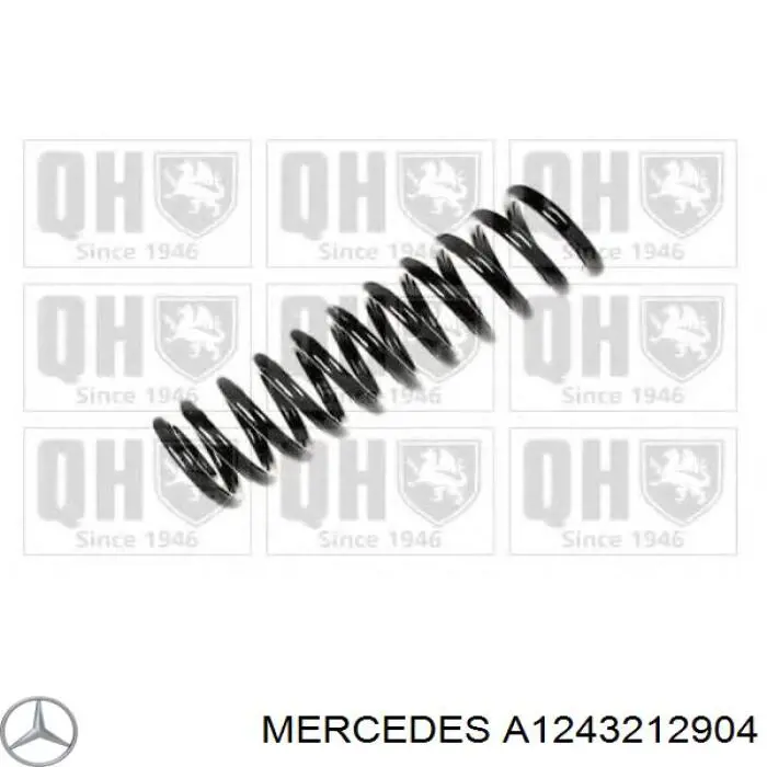 Sprężyna przednia Mercedes A1243212904 cena, od 75,64 USD