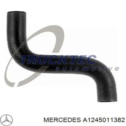 Do koszyka A1245011382 Mercedes Przewód (króciec) chłodnicy górny