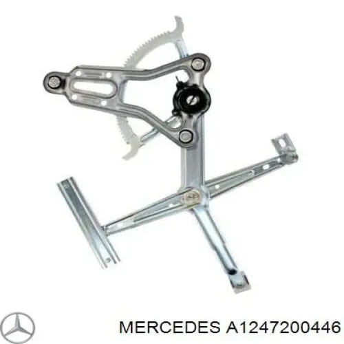 Mechanizm podnoszenia szyby drzwi przednich prawych Mercedes A1247200446 cena, od 48,14 USD