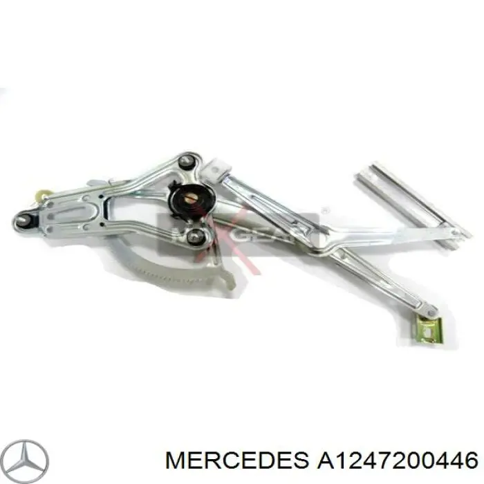 Do koszyka A1247200446 Mercedes Mechanizm podnoszenia szyby drzwi przednich prawych