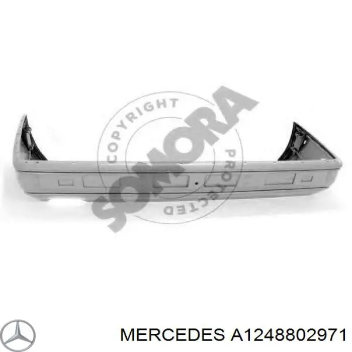 A1248802971 Mercedes Zderzak tylny