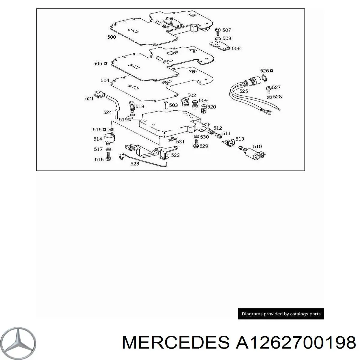 A1262700198 Mercedes Filtr automatycznej skrzyni biegów