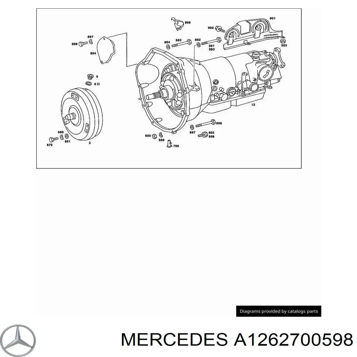 Do koszyka 1262700598 Mercedes Filtr automatycznej skrzyni biegów