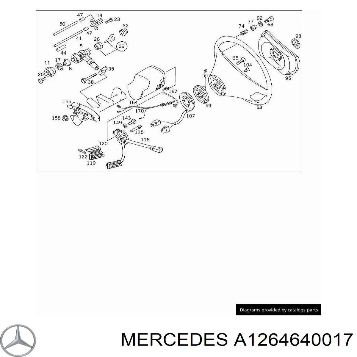 Pierścień kontaktowy AIRBAG, taśma kierownicy  Mercedes C 190 sedana (W201) (1982 - 1993) cena, od 125,22 USD