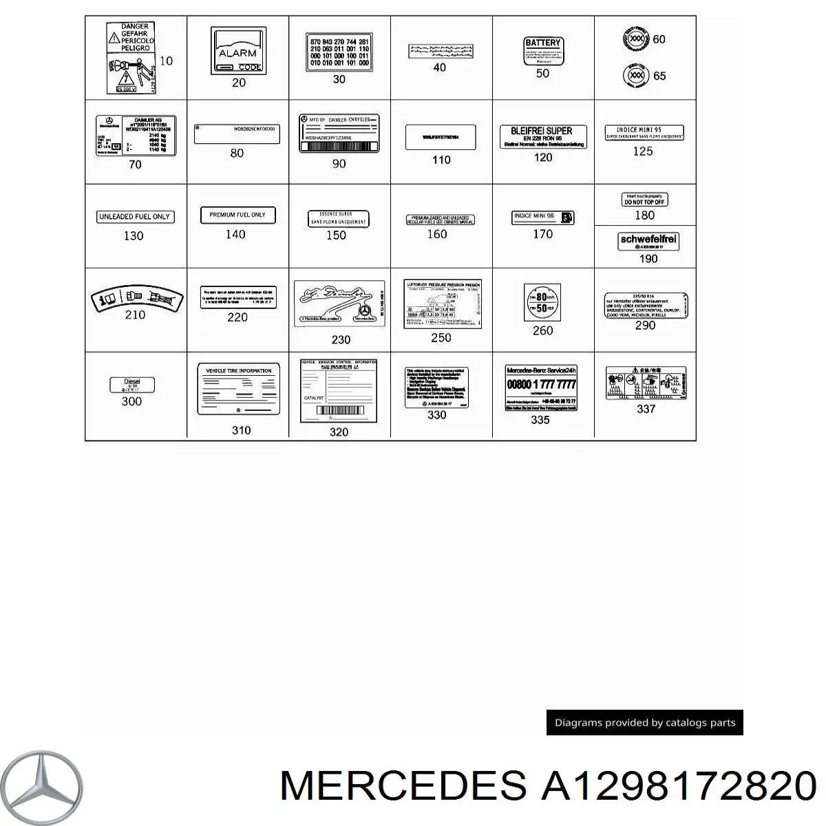Do koszyka A1298172820 Mercedes 