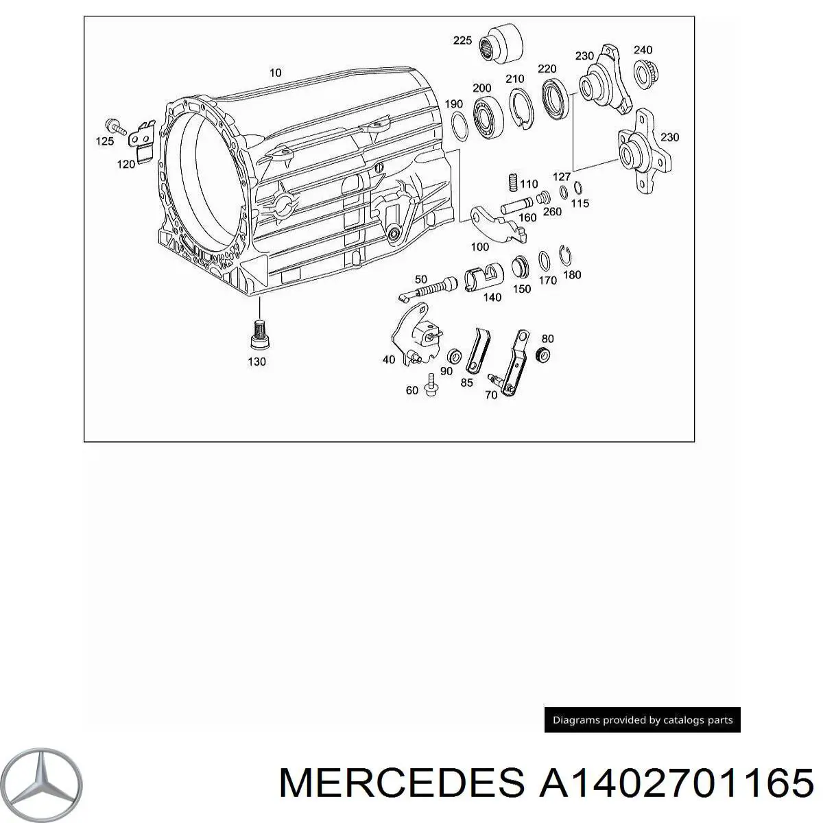 Aktuator zmiany biegów do Mercedes E  S211