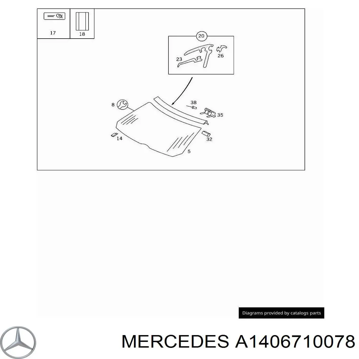 A2019900536 Mercedes śruba ochronna silnika