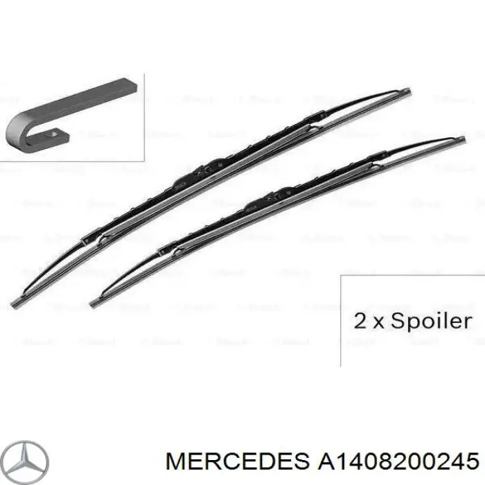 Pióro wycieraczki szyby przedniej, zestaw (2 szt.) Mercedes A1408200245 cena, od 47,66 USD