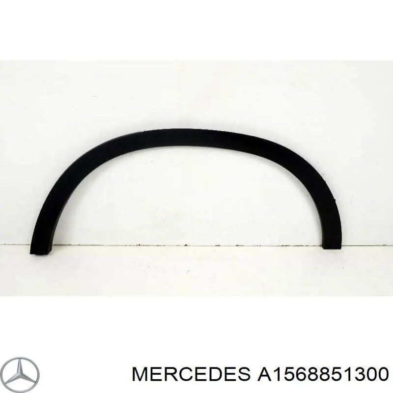 A1568851300 Mercedes Poszerzenie (nakładka) reperaturki tylnego błotnika lewy