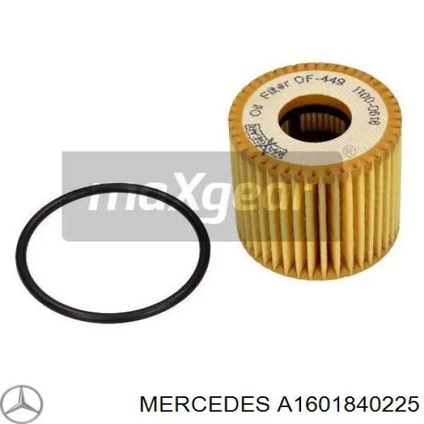Filtr oleju Mercedes A1601840225 cena, od 6,89 USD