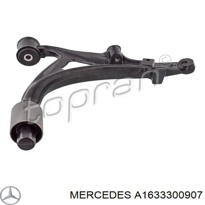 A1633300907 Mercedes Wahacz zawieszenia przedniego dolny prawy