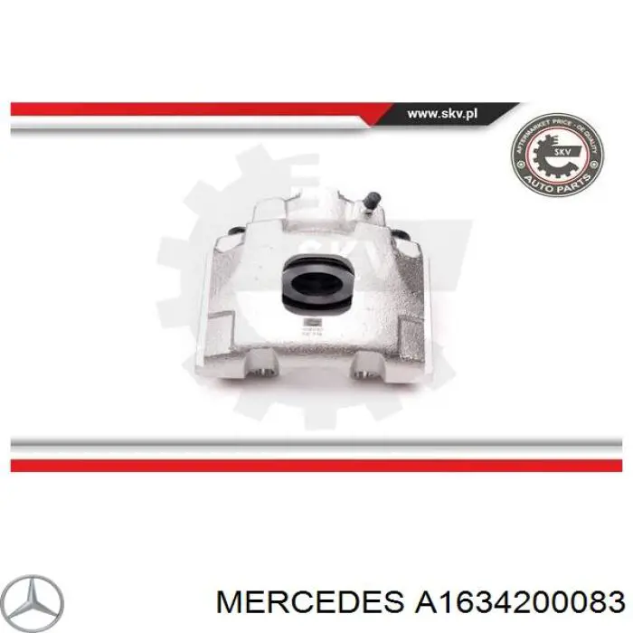 Zacisk hamulcowy przedni lewy Mercedes A1634200083 cena, od 99,05 USD