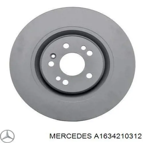 Tarcza hamulcowa przednia Mercedes A1634210312 cena, od 76,47 USD
