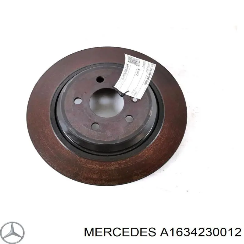 A1634230012 Mercedes Tarcza hamulcowa tylna