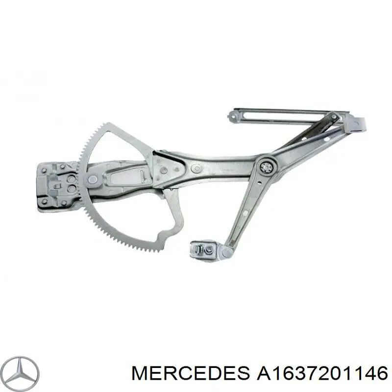 A1637201146 Mercedes Mechanizm podnoszenia szyby drzwi przednich lewych