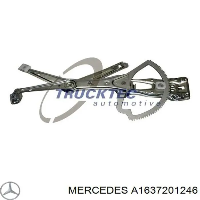 Do koszyka A1637201246 Mercedes Mechanizm podnoszenia szyby drzwi przednich prawych