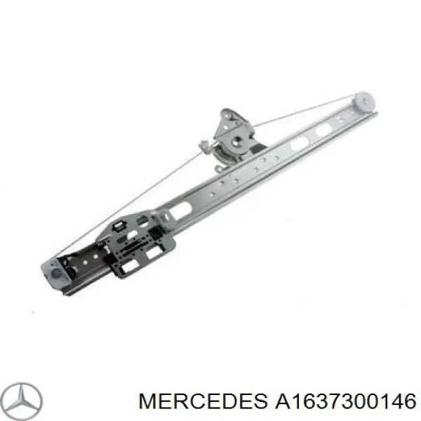 Mechanizm podnoszenia szyby drzwi tylnych lewych Mercedes A1637300146 cena, od 83,43 USD