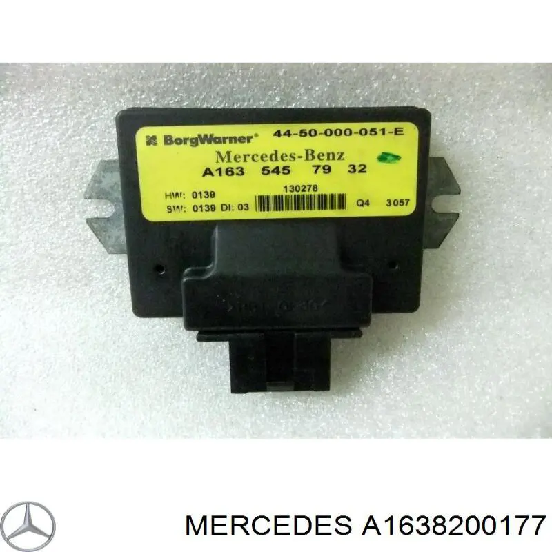 Do koszyka A1638200177 Mercedes Brewka lampy lewej