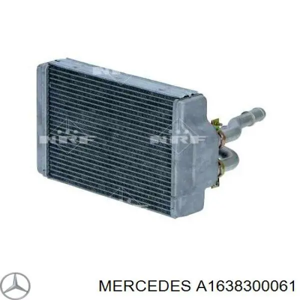 Do koszyka A1638300061 Mercedes Chłodnica nagrzewnicy (ogrzewacza)