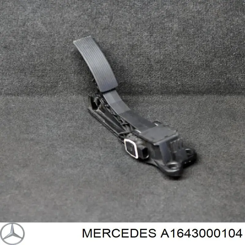 Do koszyka A1643000104 Mercedes Pedał przyspieszenia (gazu)