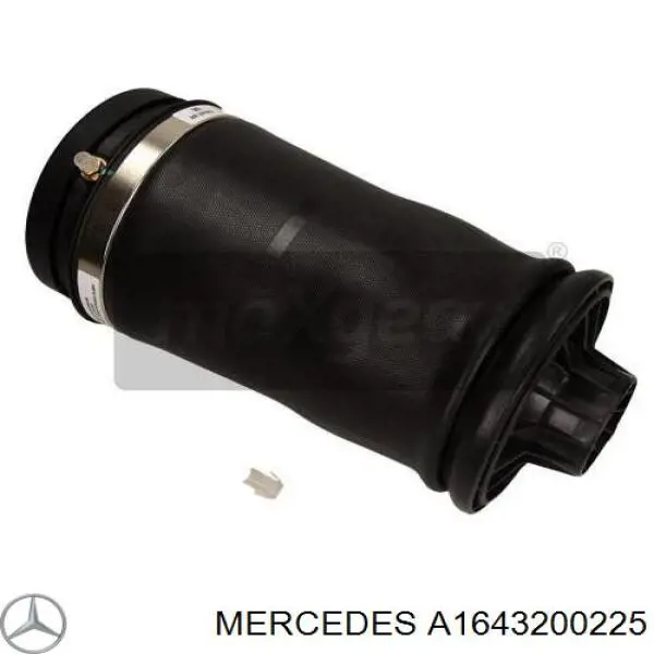 Do koszyka A1643200225 Mercedes Poduszka pneumatyczna (resor pneumatyczny) mostu tylnego