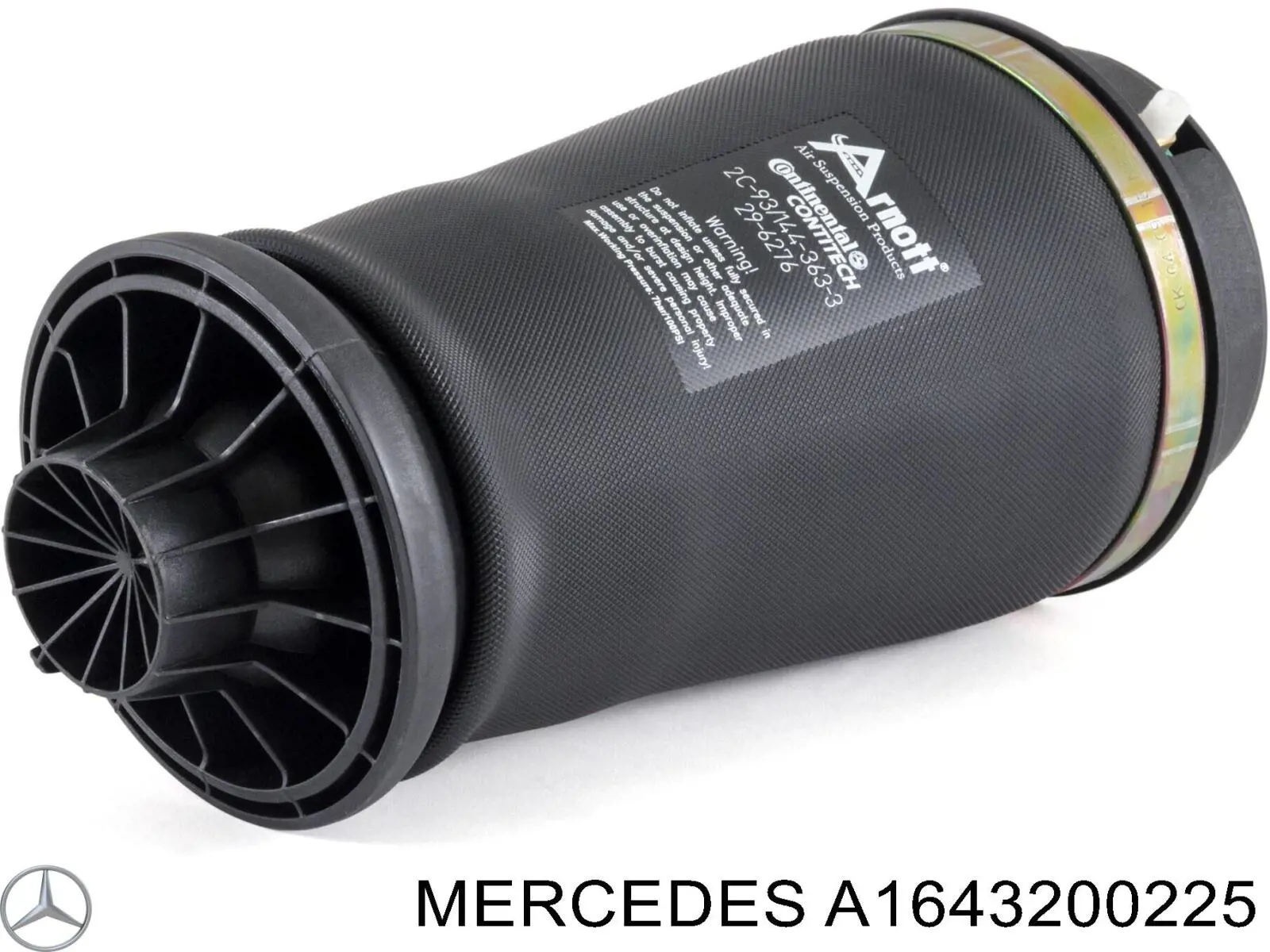 Poduszka pneumatyczna (resor pneumatyczny) mostu tylnego Mercedes A1643200225 cena, od 121,71 USD