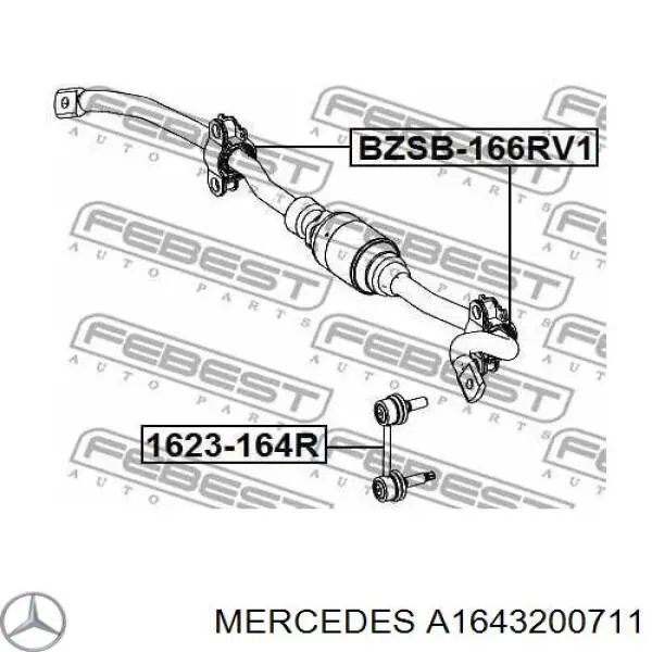 A1643200711 Mercedes Stabilizator tylny