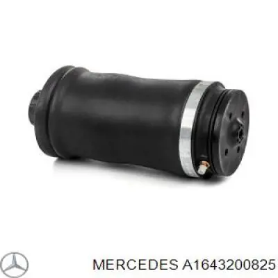 A1643200825 Mercedes Poduszka pneumatyczna (resor pneumatyczny) mostu tylnego