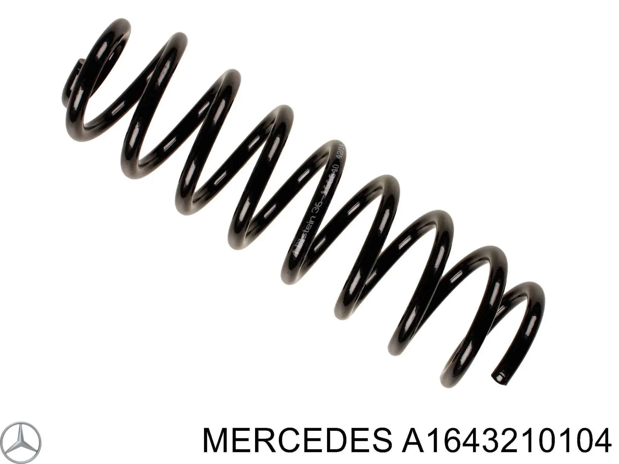 Do koszyka A1643210104 Mercedes Sprężyna przednia